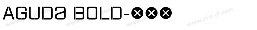 Aguda Bold字体转换